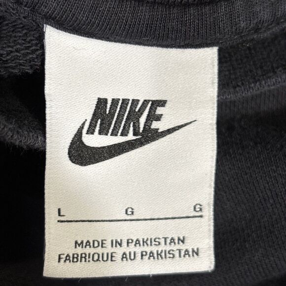 Nike Essentials French Terry Sweatshirt Embroidered Multi Logo Men's Size Large - Picture 13 of 15